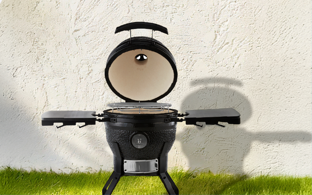A premium Maxima kamado barbecue grill ready for outdoor cooking