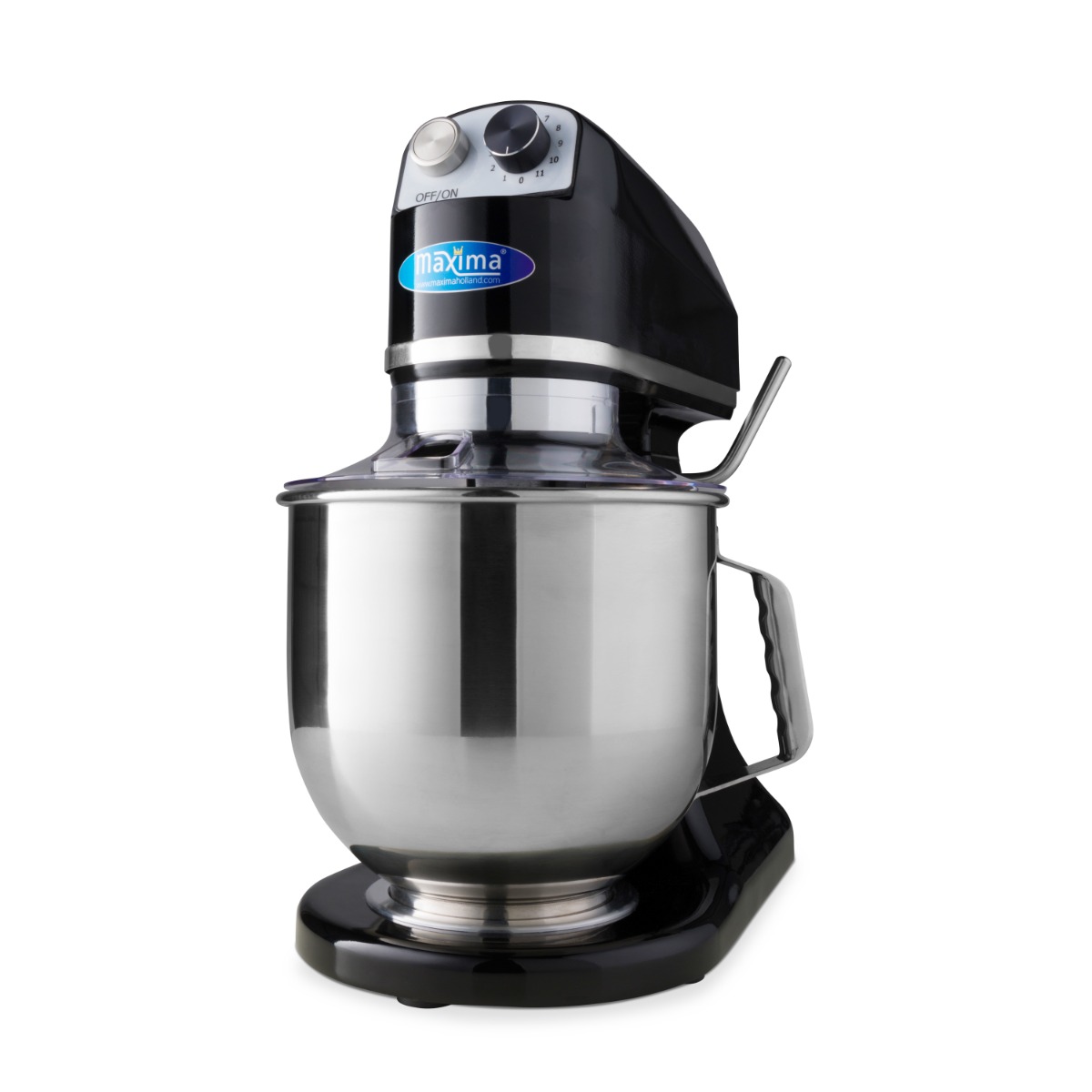 Maxima black stand mixer, 7 litre, up to 2 kg dough